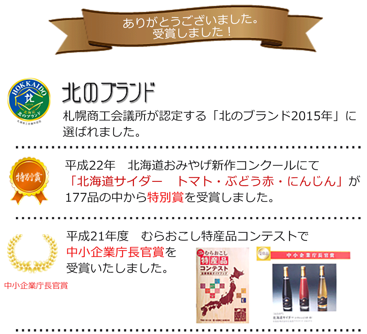 北のブランド認証商品