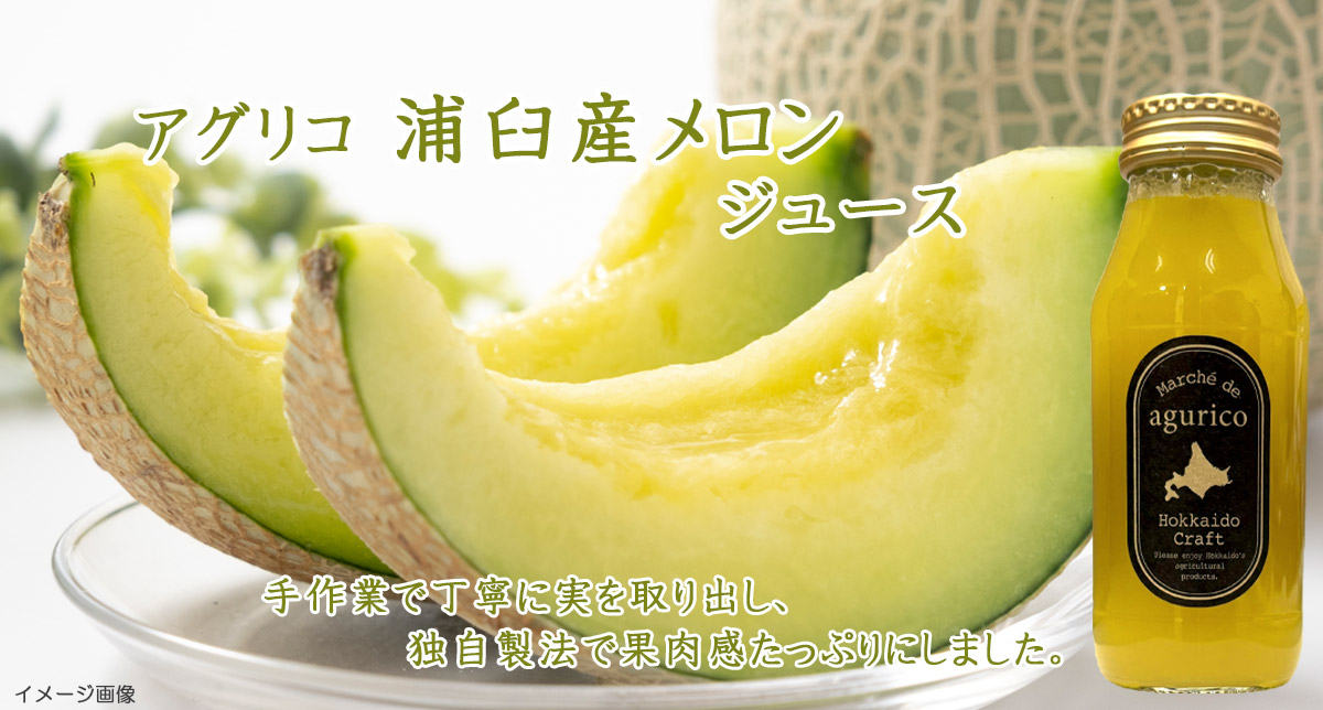 浦臼産メロンジュース180ml【北海道アグリマート】