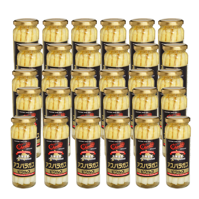 クレードル アスパラガスピクルス(甘酢漬) 210g×30本【クレードル興農】 - 北海道発見市場【北市ドットコム】