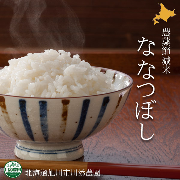 ななつぼし 農薬節減米 白米5kg 令和7年度北海道産【旭川 川添農園】