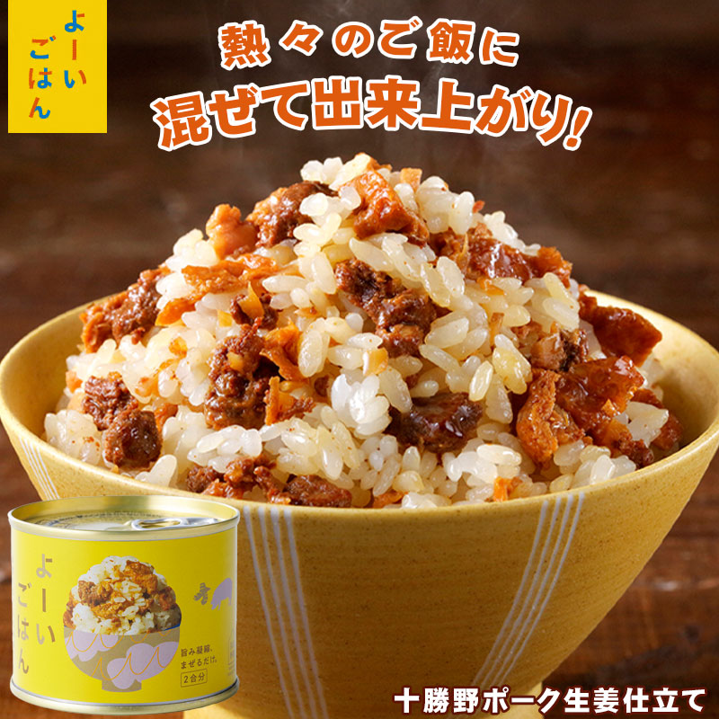 よーいごはん 簡単混ぜご飯（まぜごはん）の素（十勝野ポーク生姜仕立て）【陸別町 浜田旅館】