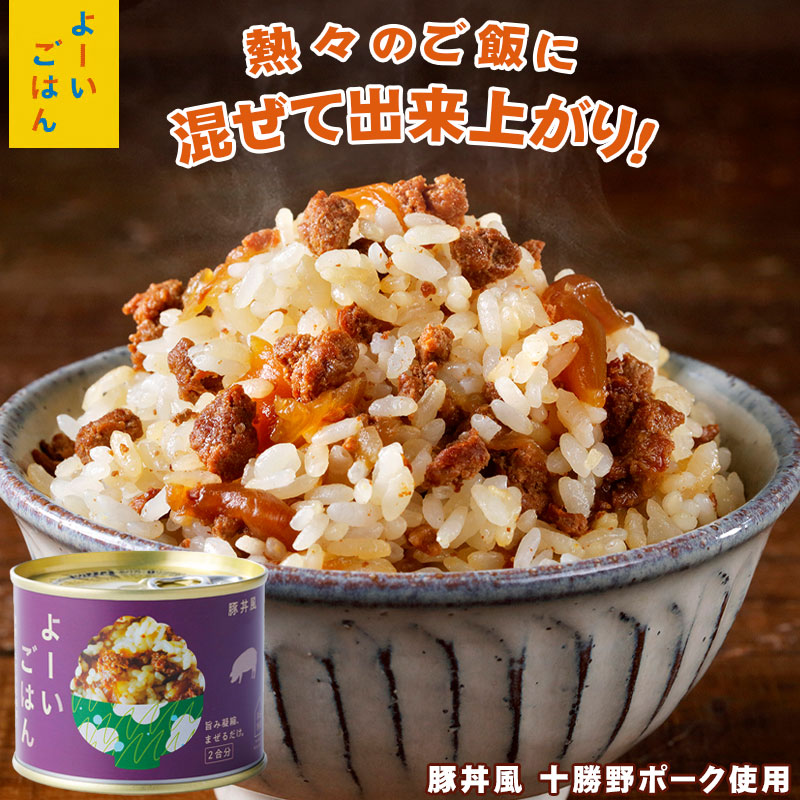 よーいごはん 簡単混ぜご飯（まぜごはん）の素（豚丼風 十勝野ポーク使用）【陸別町 浜田旅館】