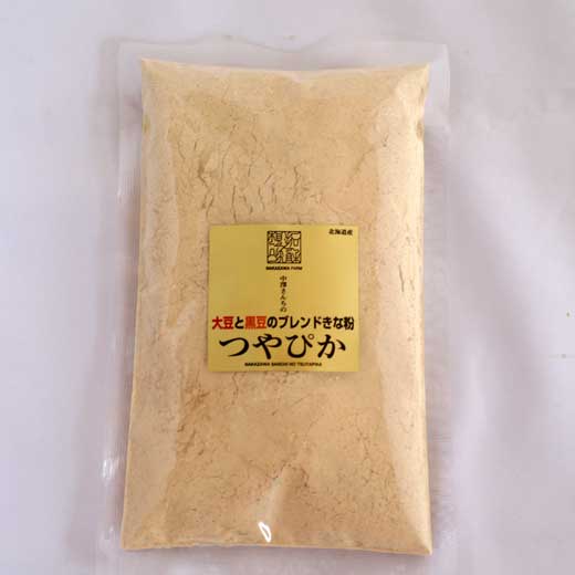 つやぴか100ｇ  (大豆と黒豆のブレンドきな粉）【中澤農園】