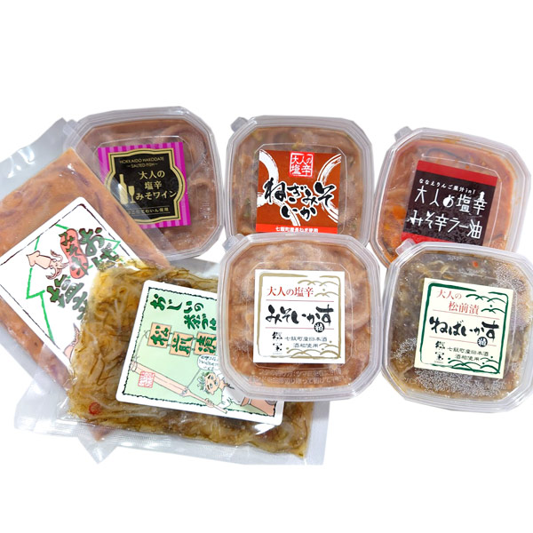 塩辛・松前漬けBセット【函館 たかせ】