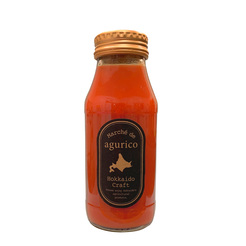 （数量限定）agurico　ミニトマトジュース無塩 180ml【北海道アグリマート】
