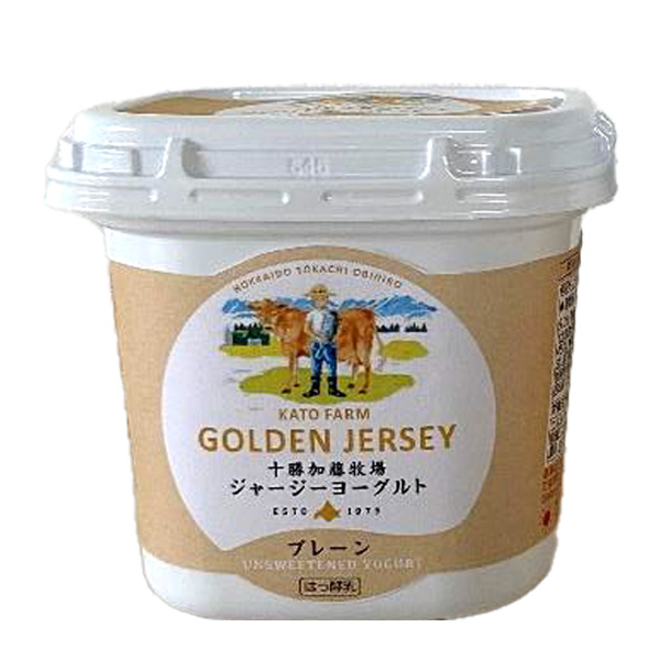 ジャージー牛乳を使ったゴールデンヨーグルト 無糖 450ｇ【十勝加藤牧場】