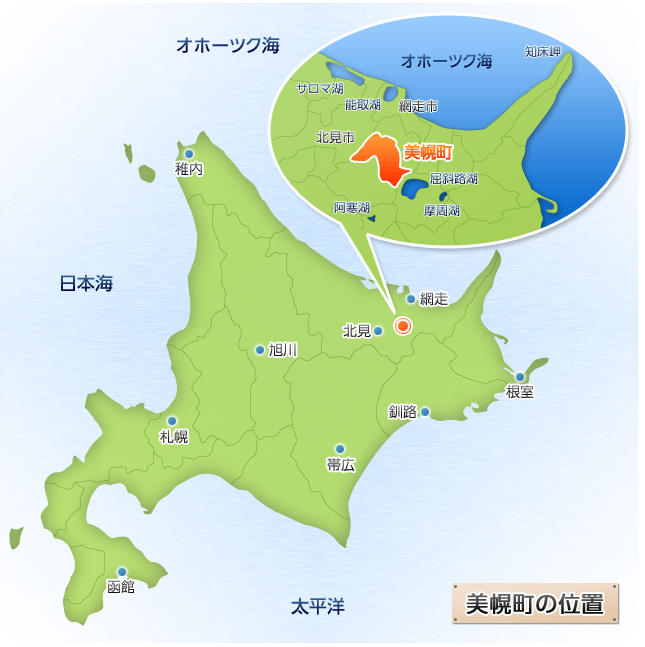 美幌町農業協同組合-美幌町地名の由来