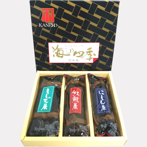 海の四季 昆布巻３本セットパッケージ