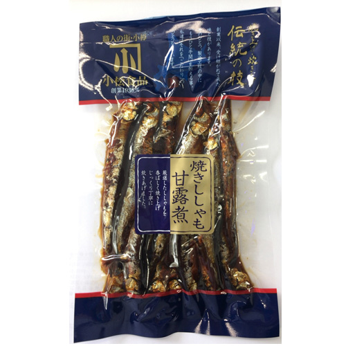 伝統の技 焼きししゃも甘露煮 110gパッケージ