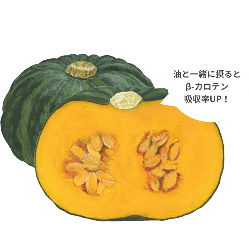 かぼちゃには、抗酸化ビタミンと言われている