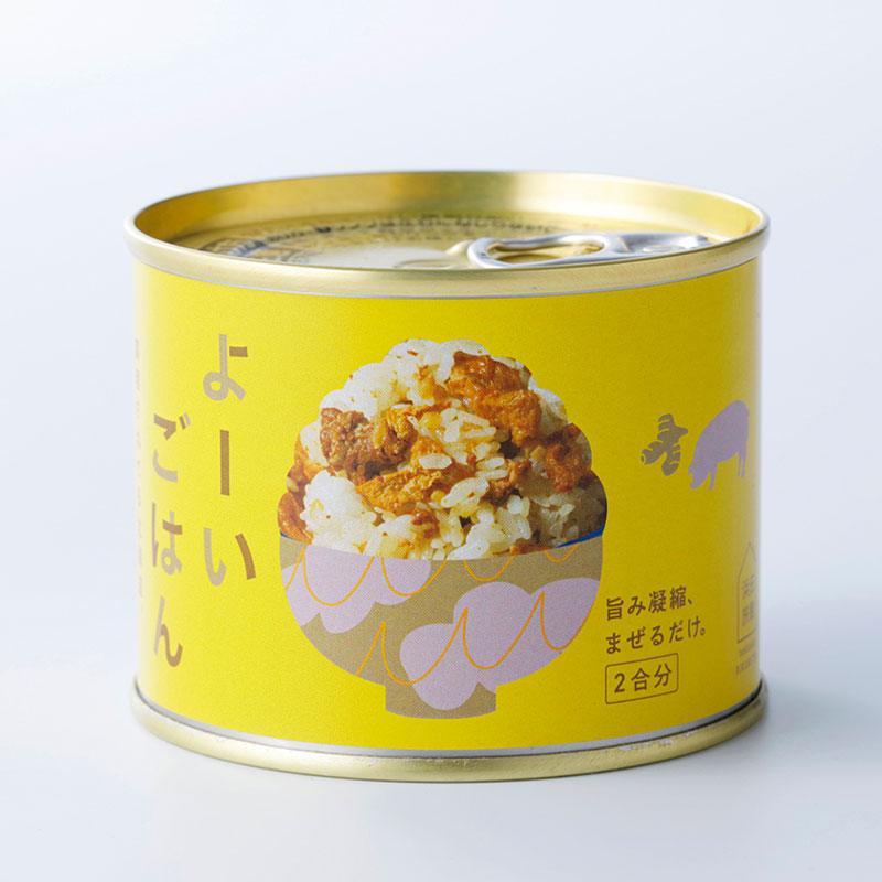 よーいごはん 簡単混ぜご飯（まぜごはん）の素（十勝野ポーク生姜仕立て）缶詰画像