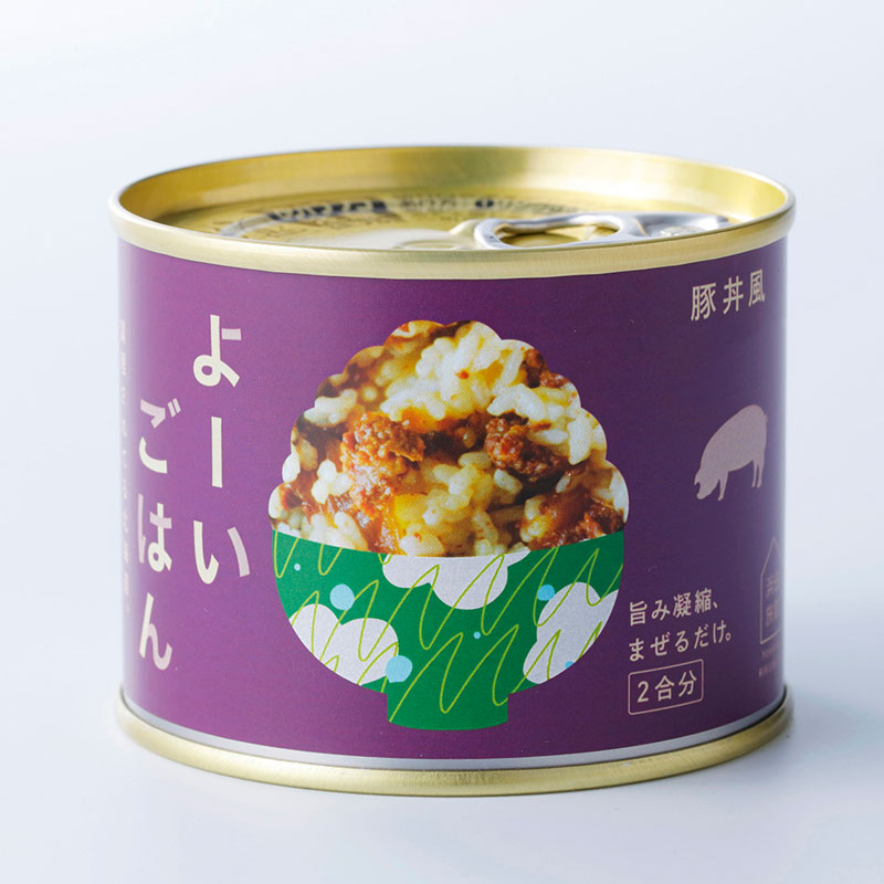 よーいごはん 簡単混ぜご飯（まぜごはん）の素（豚丼風 十勝野ポーク使用）缶詰画像
