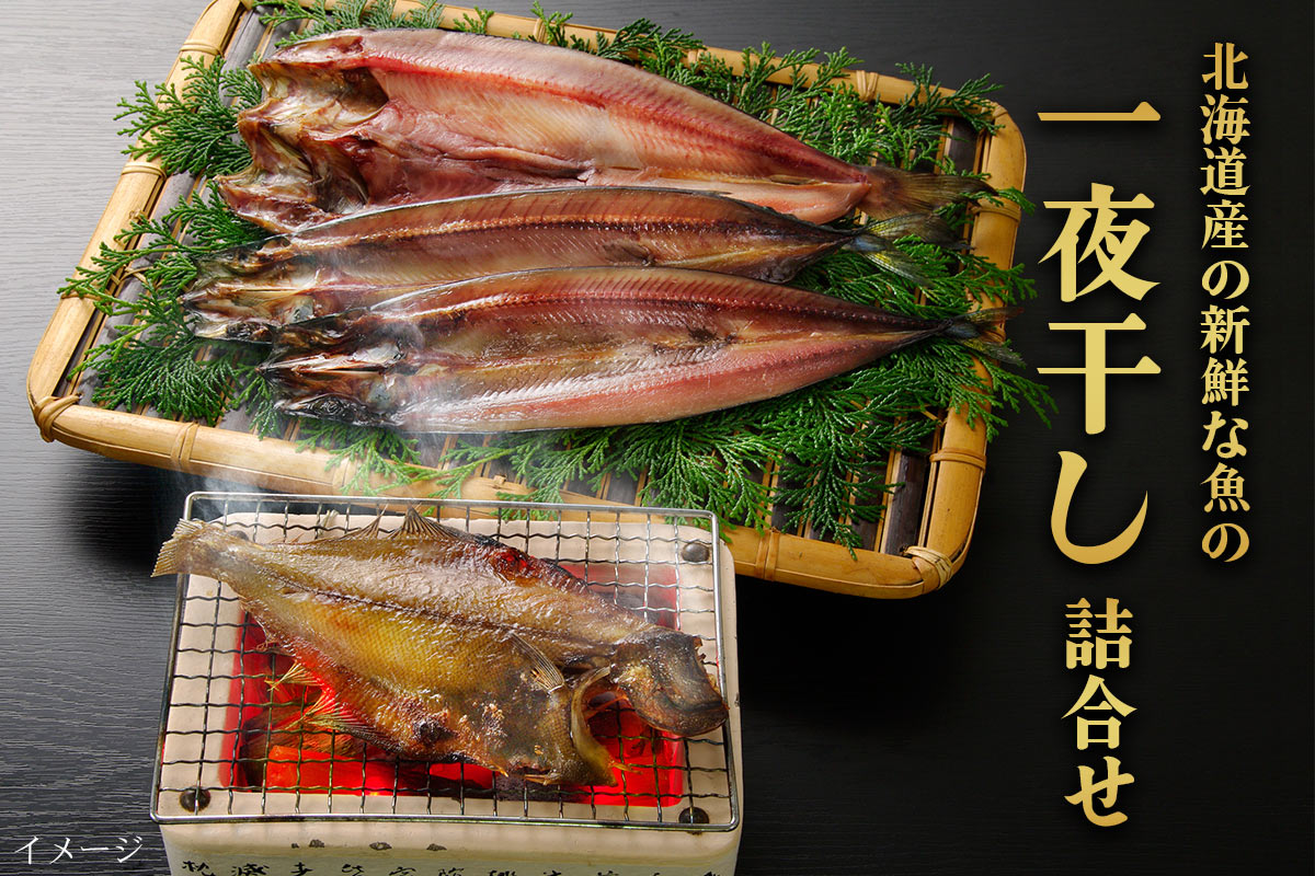 （送料無料）北海道産一夜干し詰合せ（約2～3人前）【小樽協和食品】