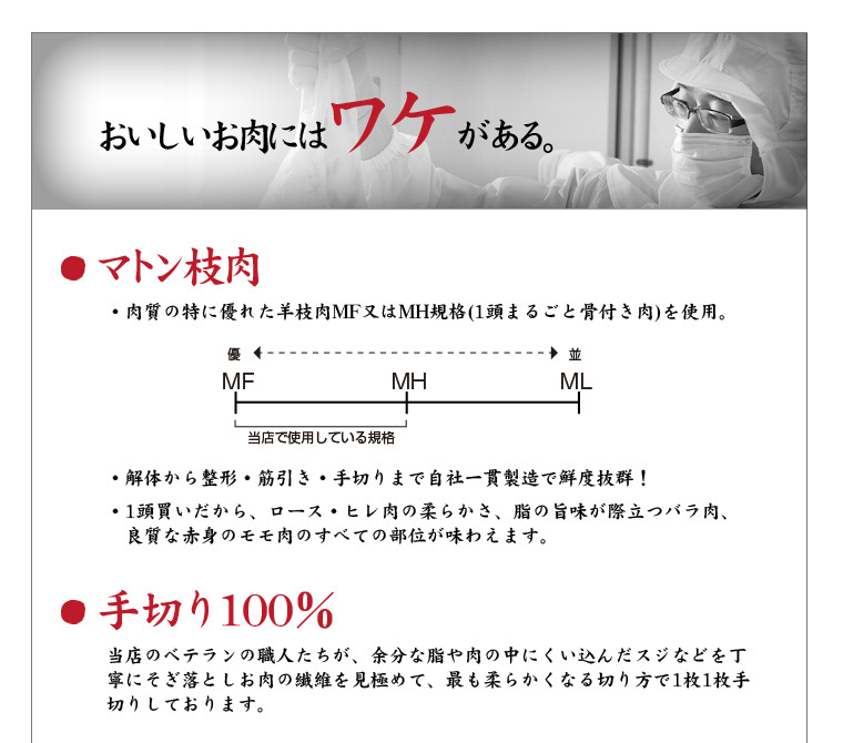 ベテランの職人が余分な油や筋を丁寧に取り除いています。