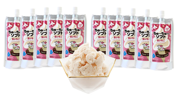 ちゅーちゅーソフト　イチゴ10本パックセットメイン画像