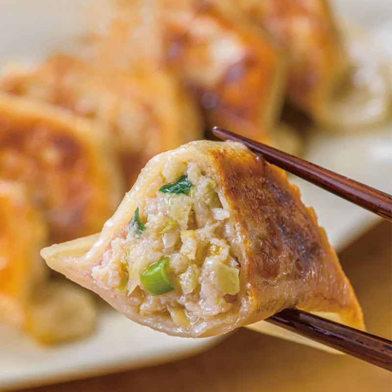 全て国産にこだわった食材を使った餃子。
