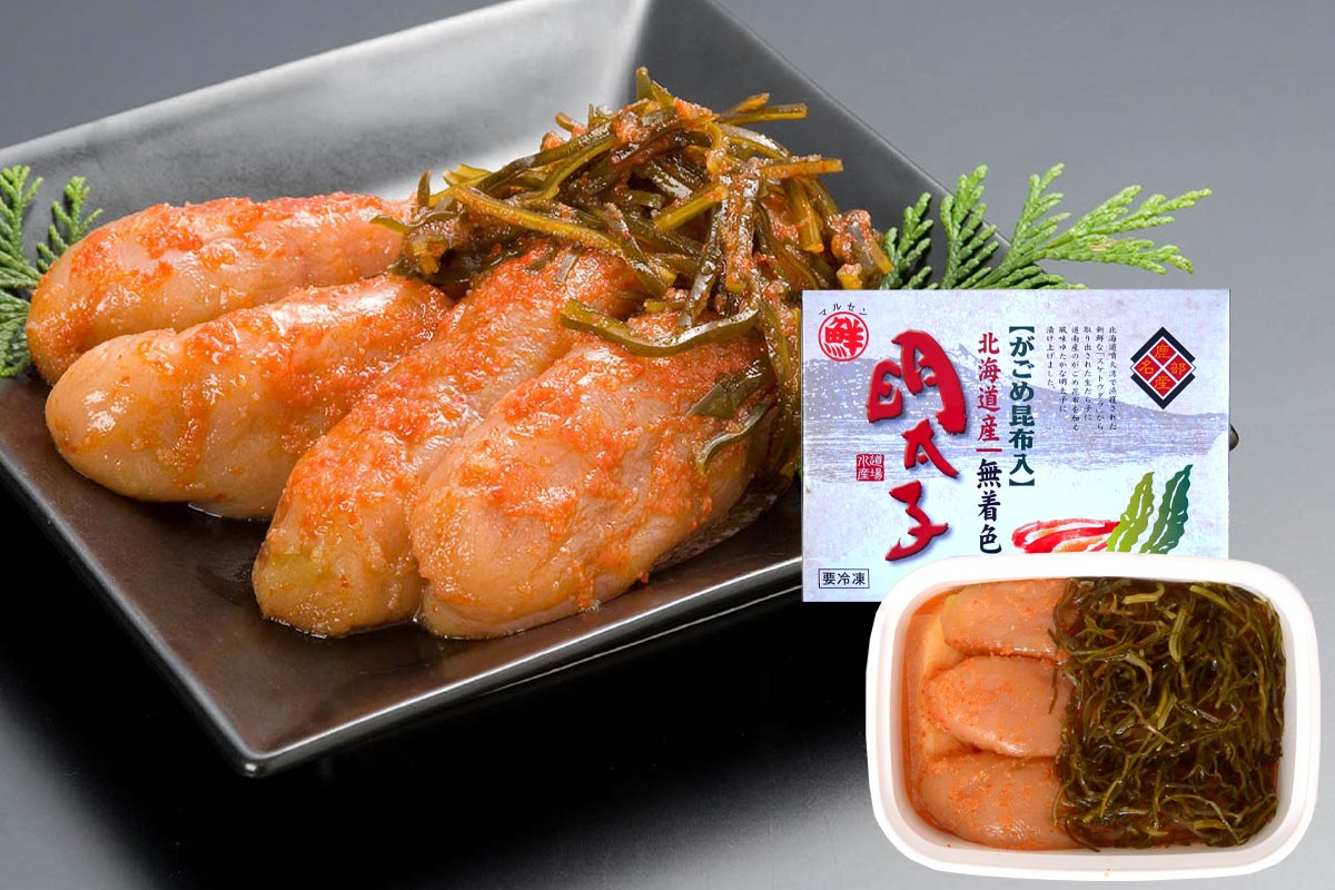 丸鮮道場水産のがごめ昆布入無着色明太子 120ｇに認定