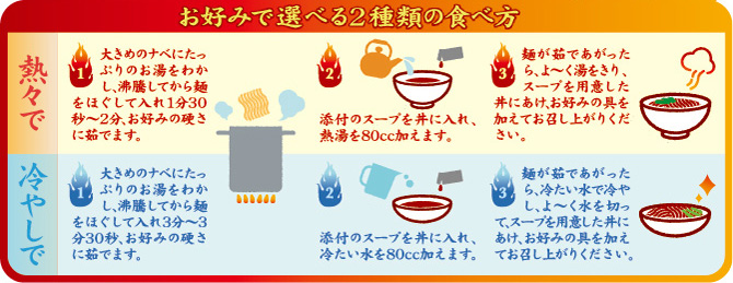 お好みで選べる２種類の食べ方！