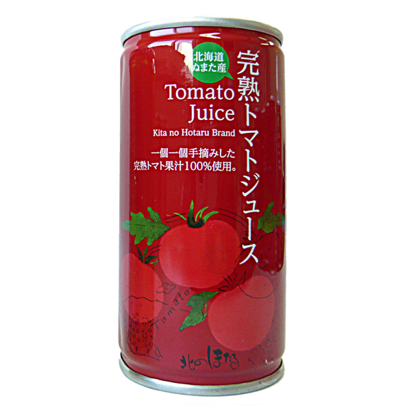 沼田町北のほたる 沼田町産 無塩完熟トマトジュース(缶入) 6本セット