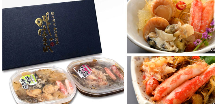 味の誉セット(かに御膳大漁漬け・数の子海鮮漬け)