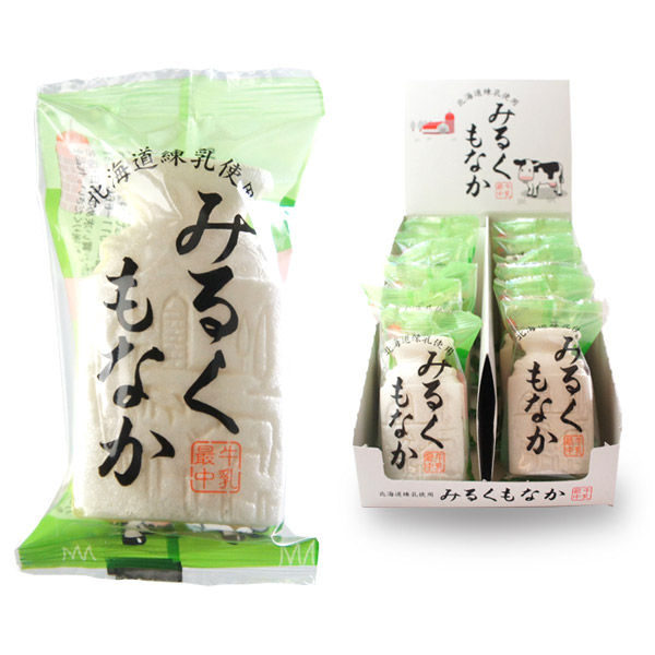 札幌 わかさや本舗の翁の北海道みるくもなか 1個 パッケージ